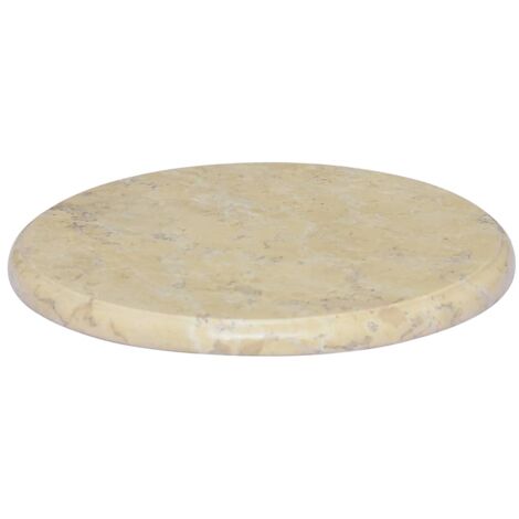 Dessus de table  Plateau De Table  Plan de travail Crème Ø40x2,5 cm Marbre XZZZ447214