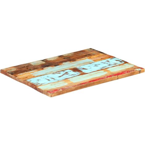 Dessus de table rectangulaire 60x90 cm 25-27 mm Bois récupéré