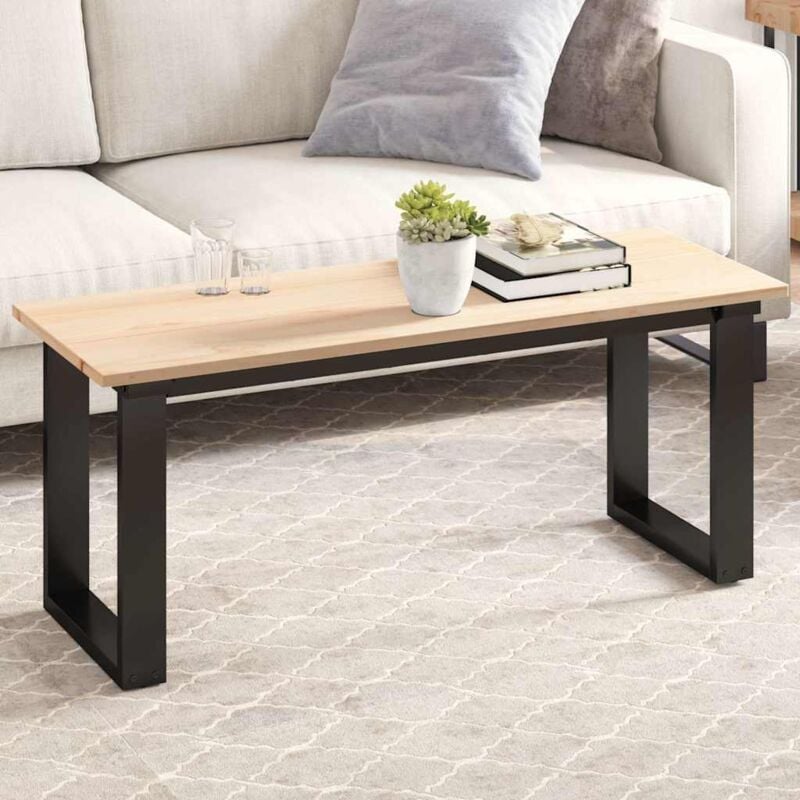 Dessus de table 110x40x1,7 cm rectangulaire bois de pin massif - Vidaxl