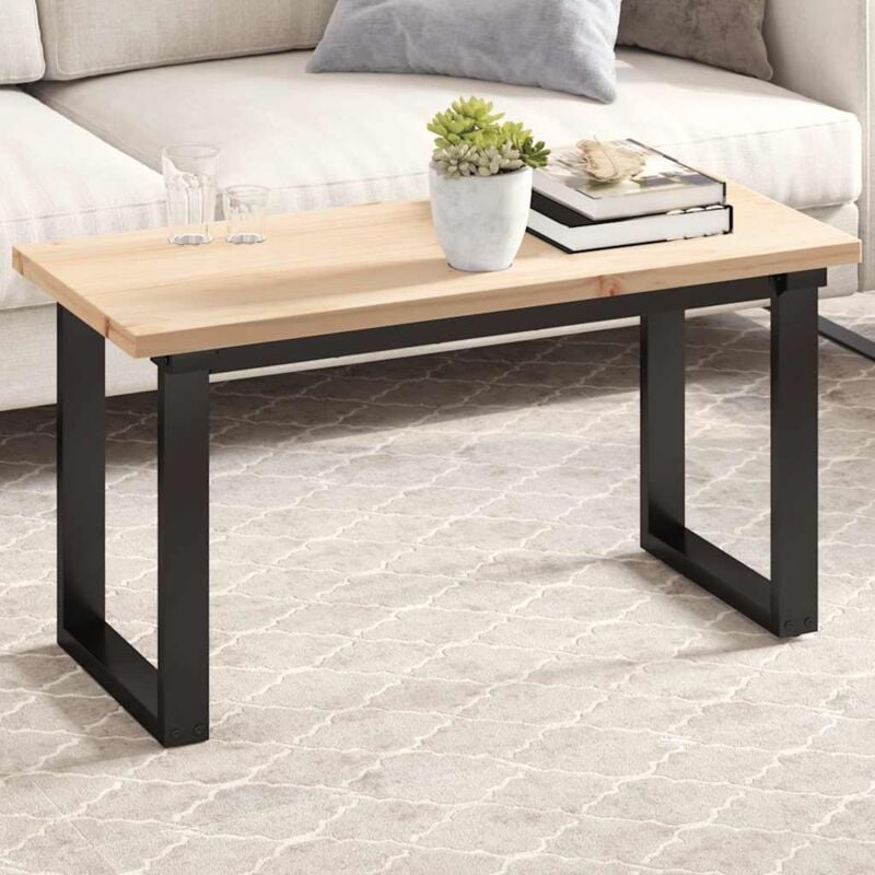 vidaXL Dessus de table 90x40x2,5 cm rectangulaire bois de pin massif