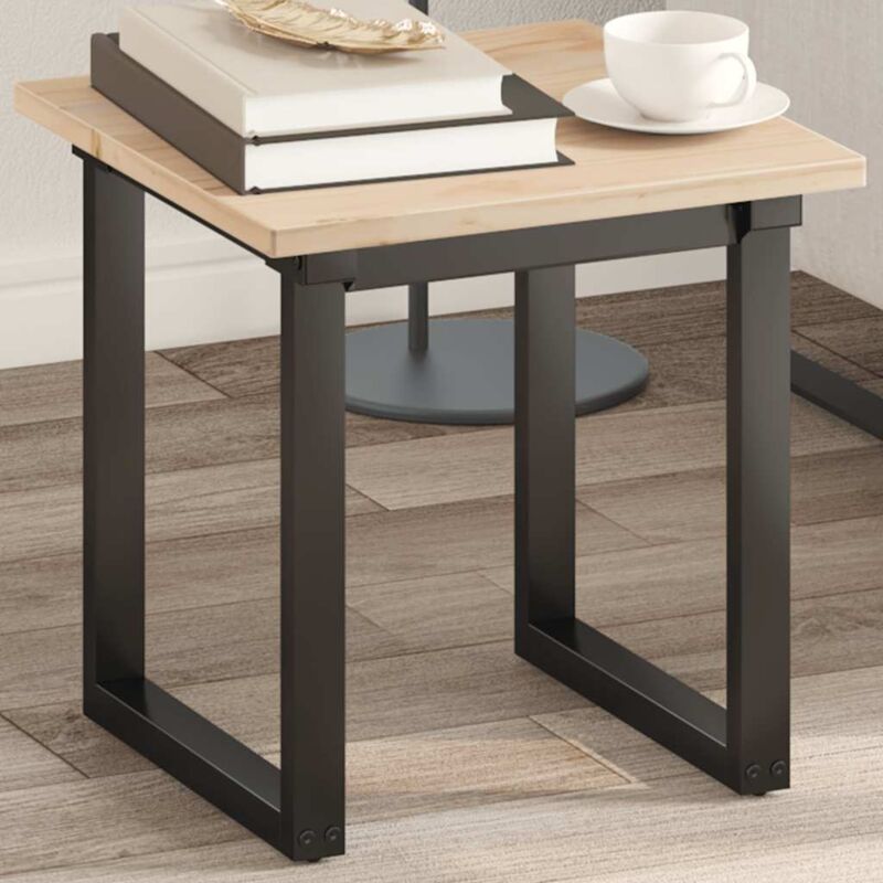 Dessus de table 40x40x1,7 cm carré bois de pin massif - Vidaxl