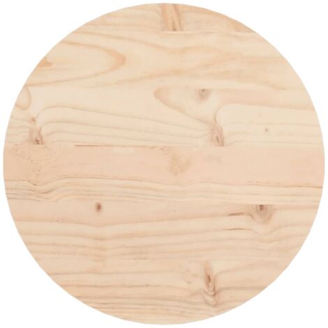 Dessus de table rond Ø30x3 bois de pin massif