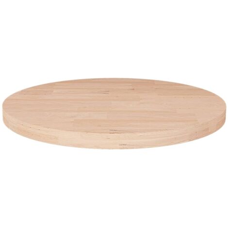 Dessus de table rond Ø40x2,5 Bois de chêne massif non traité