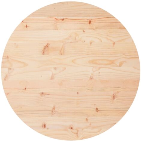 Dessus de table rond Ø60x3 bois de pin massif