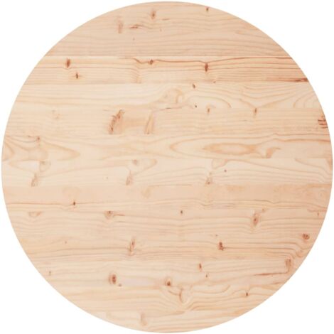 Dessus de table rond Ø80x3 bois de pin massif