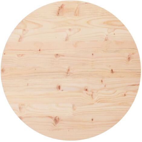 Dessus de table rond Ø90x3 bois de pin massif