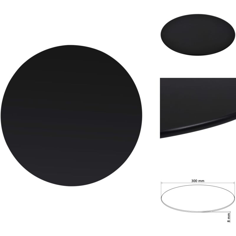 Dessus de table rond Verre trempé 300 mm - Plateau De Table - Dessus De Table - Verre Trempé - Décoration Intérieure - Meuble De Salle À Manger