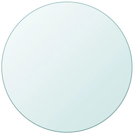 Dessus de table ronde en verre trempé 700 mm