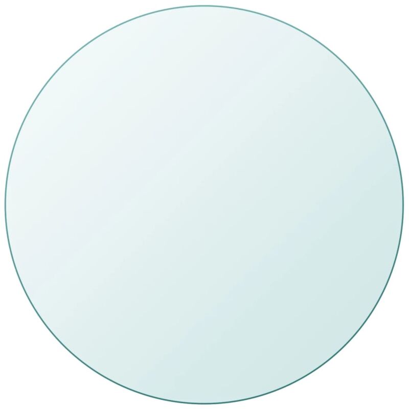 Dessus de table ronde en verre trempé 900 mm
