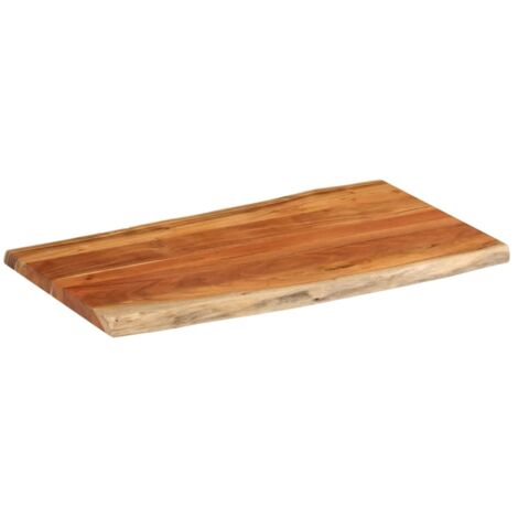 Dessus de table，Plateau de table，Dessus de bureau 110x60x2,5cm rectangulaire bois massif d'acacia CFW69058