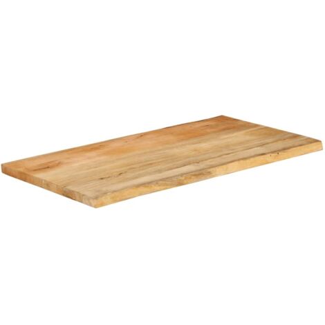 Dessus de table，Plateau de table，Dessus de bureau 110x60x3,8 cm bord vivant bois massif manguier CFW91035