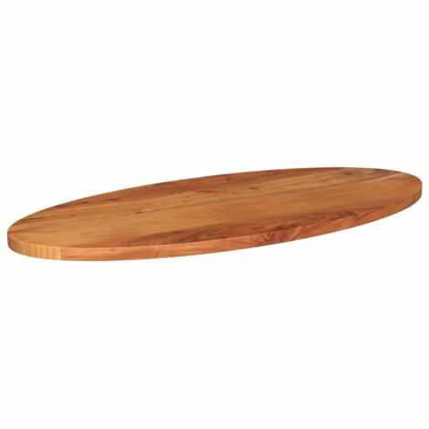 Dessus de table，Plateau de table，Dessus de bureau 120x50x3,8 cm ovale bois massif d'acacia CFW31181