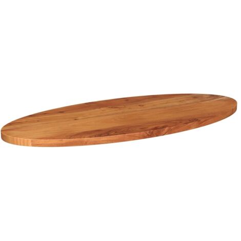 Dessus de table,Plateau de table,Dessus de bureau 140x60x3,8 cm ovale bois massif d'acacia CFW26897