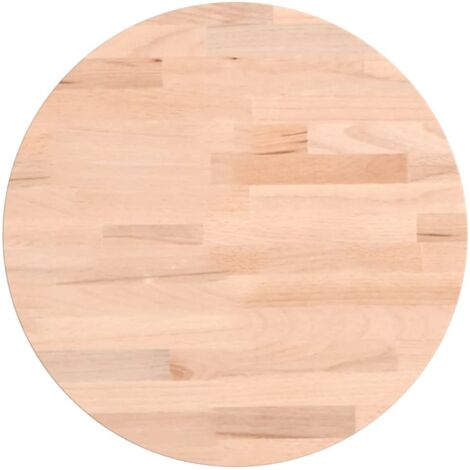 Dessus de table，Plateau de table，Dessus de bureau Ø30x4 cm rond bois massif de hêtre CFW80764