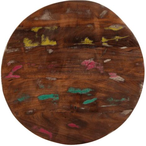 Dessus de table，Plateau de table，Dessus de bureau Ø 40x1,5 cm rond bois massif de récupération CFW51185