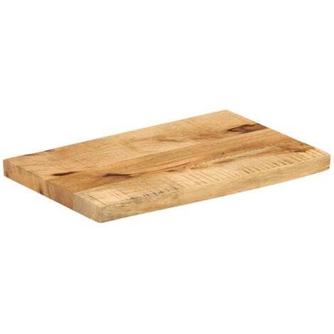Dessus de table，Plateau de table，Dessus de bureau 40x20x2,5 cm bord vif bois massif manguier brut CFW19113