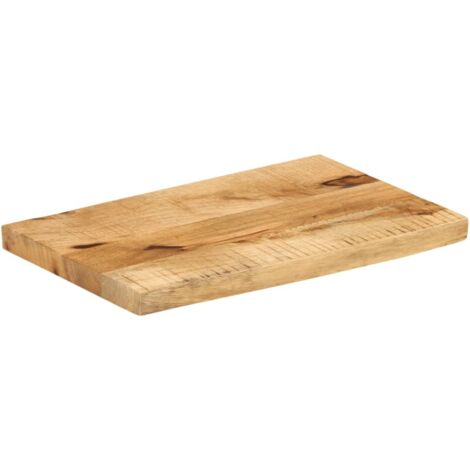 Dessus de table，Plateau de table，Dessus de bureau 40x30x2,5 cm bord vif bois massif manguier brut CFW65585