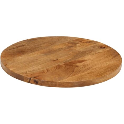 Dessus de table，Plateau de table，Dessus de bureau Ø 40x3,8 cm rond bois de manguier massif CFW94350