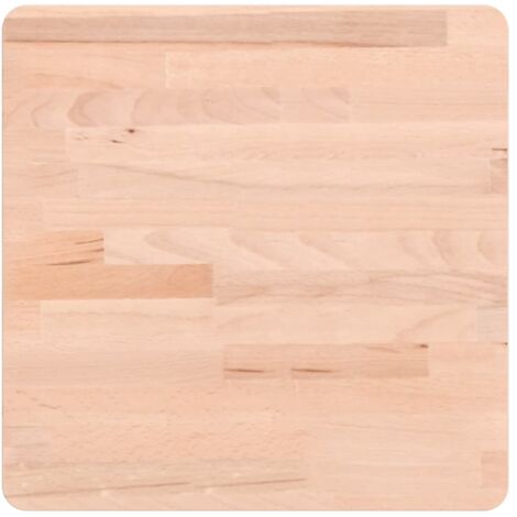 Dessus de table，Plateau de table，Dessus de bureau 40x40x1,5 cm carré bois massif de hêtre CFW79132