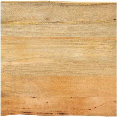 Dessus de table，Plateau de table，Dessus de bureau 40x40x2,5 cm bord vivant bois massif manguier CFW68926