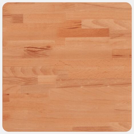 Dessus de table，Plateau de table，Dessus de bureau 40x40x2,5 cm carré bois massif de hêtre CFW29218