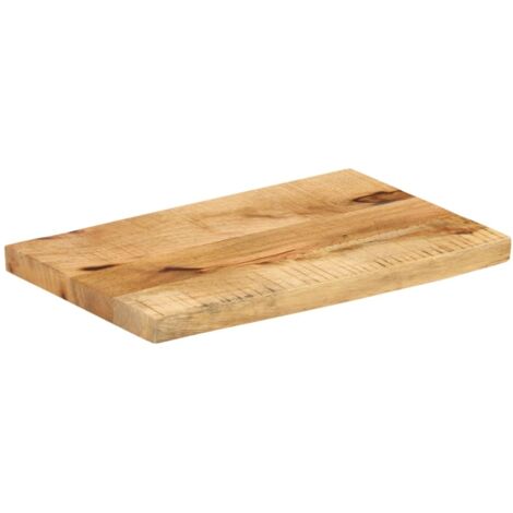 Dessus de table，Plateau de table，Dessus de bureau 50x20x2,5 cm bord vif bois massif manguier brut CFW58375