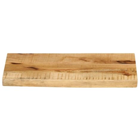 Dessus de table，Plateau de table，Dessus de bureau 50x20x3,8 cm bord vif bois massif manguier brut CFW38474