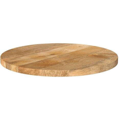 Dessus de table，Plateau de table，Dessus de bureau Ø 50x3,8 cm rond bois de manguier massif CFW47095