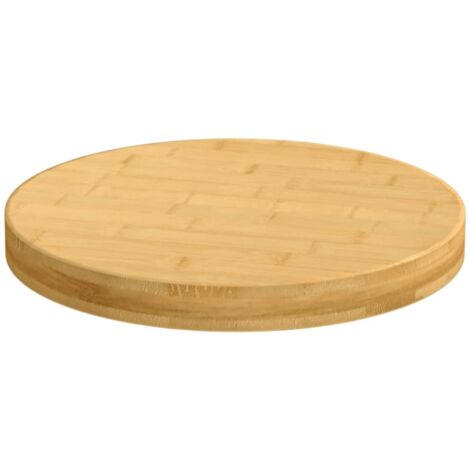 Dessus de table，Plateau de table，Dessus de bureau Ø50x4 cm bambou CFW20261