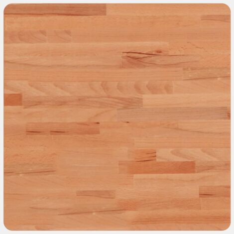 Dessus de table，Plateau de table，Dessus de bureau 50x50x1,5 cm carré bois massif de hêtre CFW52377