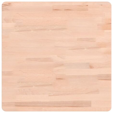 Dessus de table，Plateau de table，Dessus de bureau 50x50x1,5 cm carré bois massif de hêtre CFW78077