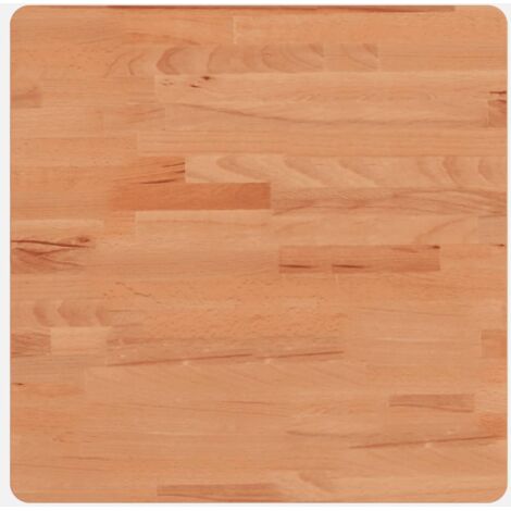 Dessus de table，Plateau de table，Dessus de bureau 50x50x4 cm carré bois massif de hêtre CFW12473
