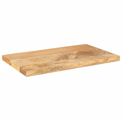 Dessus de table，Plateau de table，Dessus de bureau 60x30x3,8 cm rectangulaire bois massif manguier CFW35682