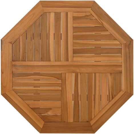 Dessus de table，Plateau de table，Dessus de bureau 60x60x2,5 cm octogonal bois de teck massif CFW79698