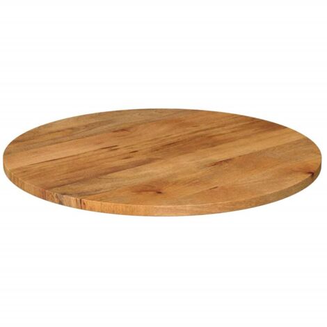 Dessus de table，Plateau de table，Dessus de bureau Ø 70x3,8 cm rond bois de manguier massif CFW55227