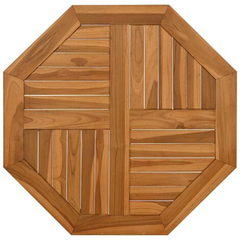 Dessus de table，Plateau de table，Dessus de bureau 70x70x2,5 cm octogonal bois de teck massif CFW55772