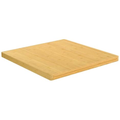 Dessus de table，Plateau de table，Dessus de bureau 70x70x4 cm bambou CFW55174