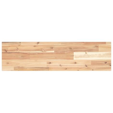 Dessus de table，Plateau de table，Dessus de bureau 80x20x2 cm rectangulaire bois massif d'acacia CFW83006