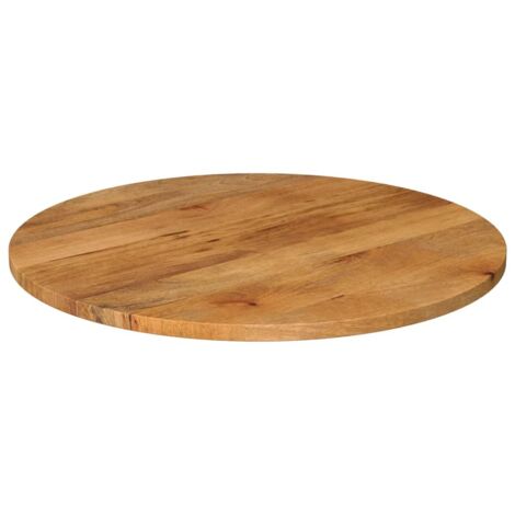 Dessus de table，Plateau de table，Dessus de bureau Ø 80x3,8 cm rond bois de manguier massif CFW59930