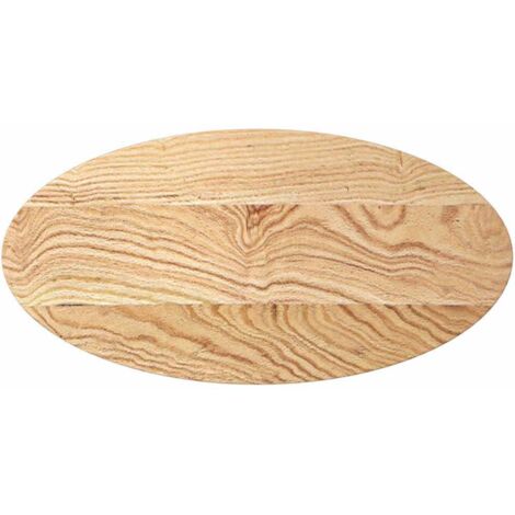 Dessus de table，Plateau de table，Dessus de bureau 80x40x2 cm bois de chêne massif ovale CFW93529