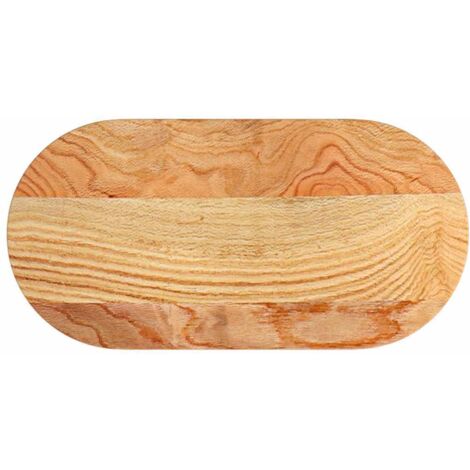 Dessus de table，Plateau de table，Dessus de bureau 80x40x2 cm bois de chêne massif ovale CFW97059