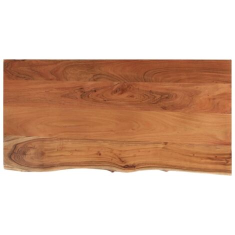 Dessus de table，Plateau de table，Dessus de bureau 80x40x2,5 cm rectangulaire bois massif acacia CFW16380