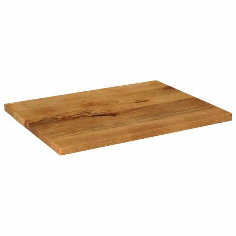 Dessus de table，Plateau de table，Dessus de bureau 80x70x3,8 cm rectangulaire bois massif manguier CFW17905