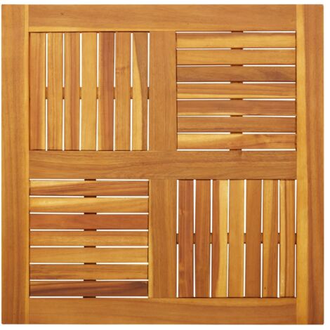 Dessus de table，Plateau de table，Dessus de bureau 80x80x2,2 cm carré bois massif d'acacia CFW86151