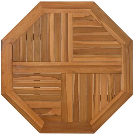 Dessus de table，Plateau de table，Dessus de bureau 80x80x2,5 cm octogonal bois de teck massif CFW46282
