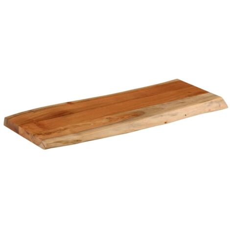 Dessus de table，Plateau de table，Dessus de bureau 90x40x3,8 cm rectangulaire bois massif acacia CFW86191