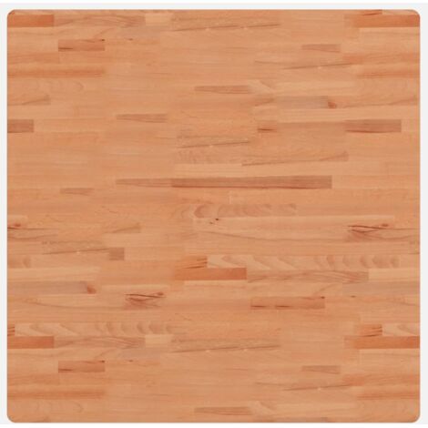 Dessus de table，Plateau de table，Dessus de bureau 90x90x4 cm carré bois massif de hêtre CFW38830