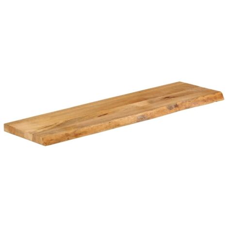 Dessus de table，Plateau de table，Dessus de bureau à bord vivant 100x40x3,8cm bois massif manguier CFW58311