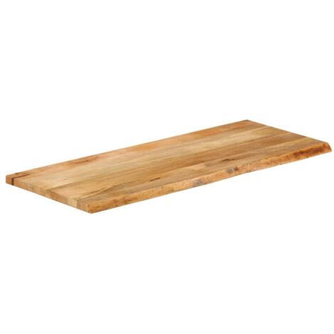 Dessus de table，Plateau de table，Dessus de bureau à bord vivant 140x60x3,8cm bois massif manguier CFW89936