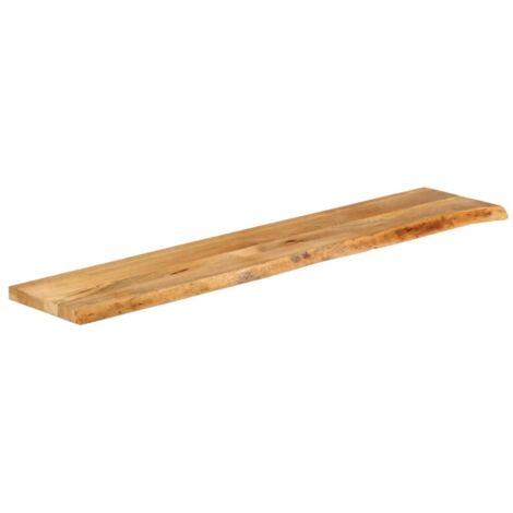Dessus de table，Plateau de table，Dessus de bureau à bord vivant 160x40x3,8cm bois massif manguier CFW44769